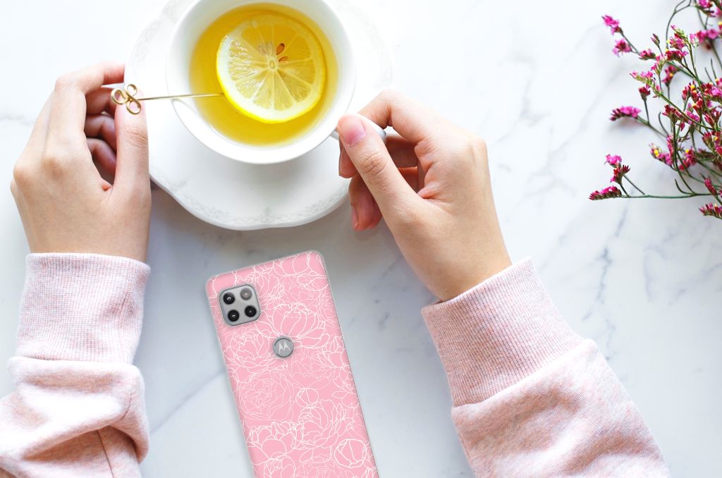 Motorola Moto G 5G TPU Case White Flowers B2C Telecom