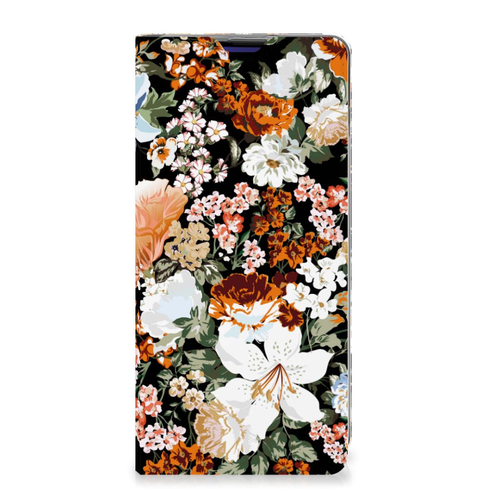 Smart Cover voor Samsung Galaxy S10 Plus Dark Flowers - B2C Telecom