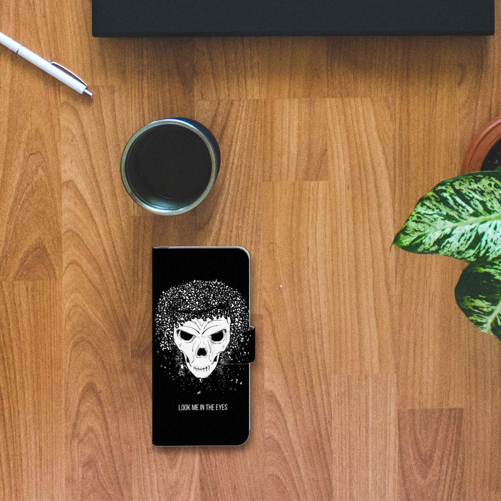 Telefoonhoesje met Naam Samsung Galaxy S10 Skull Hair