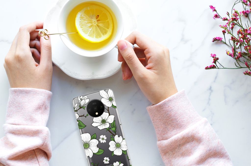 OnePlus 7T TPU Case Dogwood Flowers
