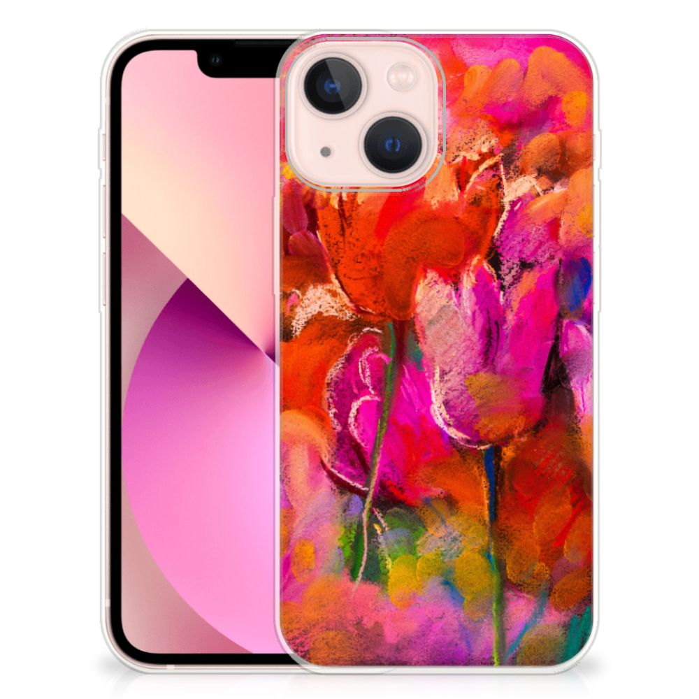Hoesje maken iPhone 13 mini Tulips