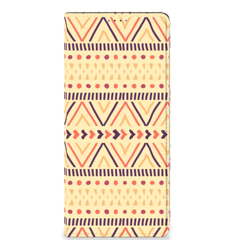 Samsung Galaxy A22 5G Hoesje met Magneet Aztec Yellow - B2C Telecom