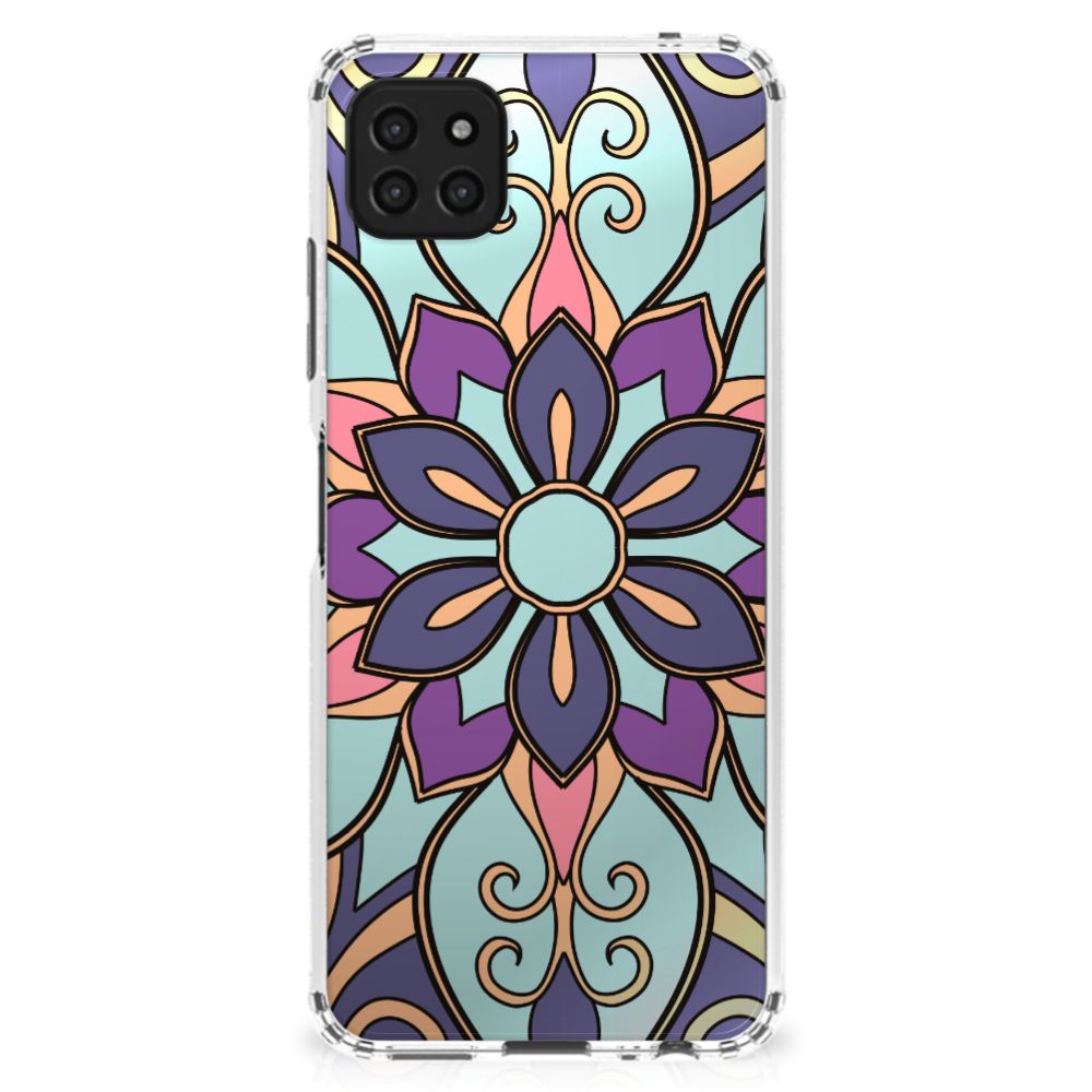 Samsung Galaxy A22 5G Case Purple Flower B2C Telecom