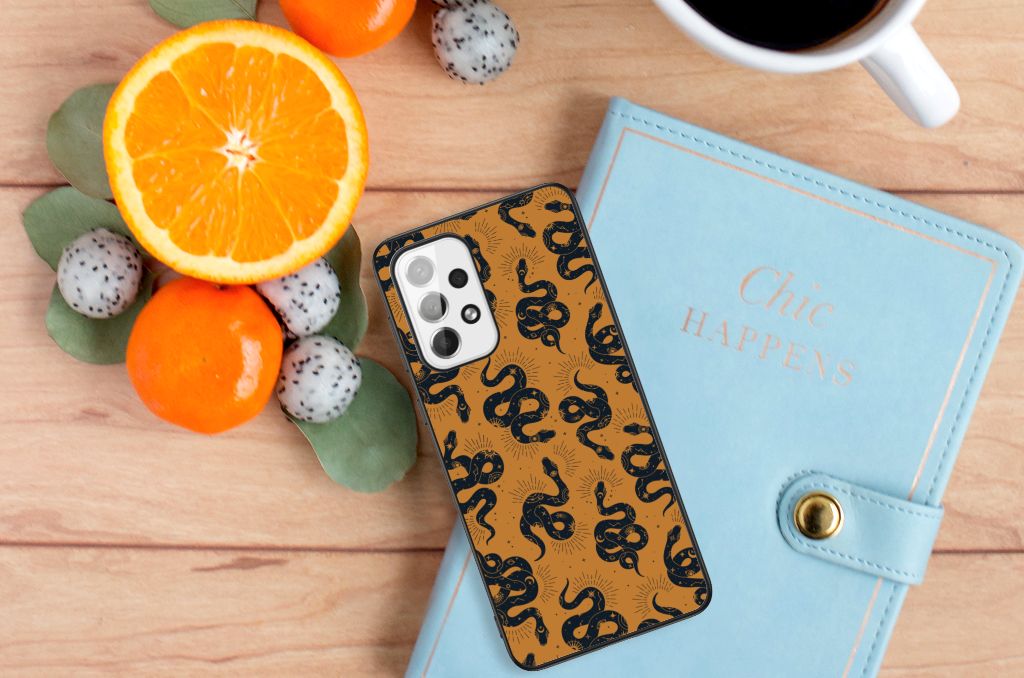 Dierenprint Telefoonhoesje voor Samsung Galaxy A73 Snakes B2C Telecom