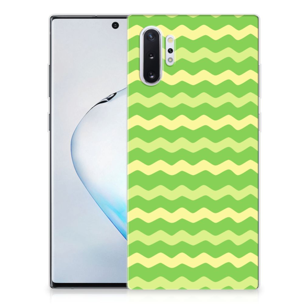 Samsung Galaxy Note 10 Plus TPU bumper Waves Green