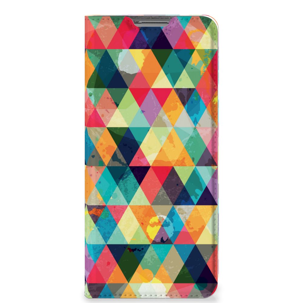 OPPO Find X5 Hoesje met Magneet Geruit - B2C Telecom