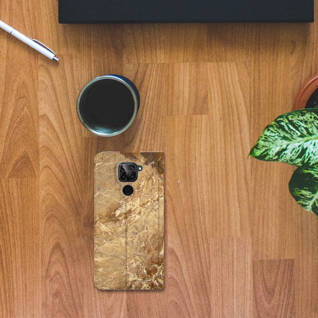 Xiaomi Redmi Note 9 Standcase Marmer Creme - B2C Telecom