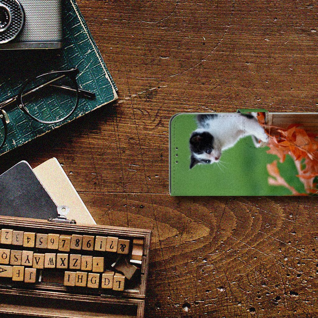Xiaomi Mi A3 Telefoonhoesje met Pasjes Kitten