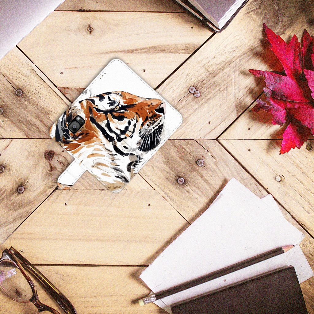 Hoesje Samsung Galaxy S7 Edge Watercolor Tiger