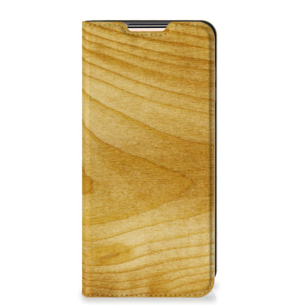 Xiaomi Redmi Note 10/10T 5G | Poco M3 Pro Book Wallet Case Licht Hout - B2C Telecom
