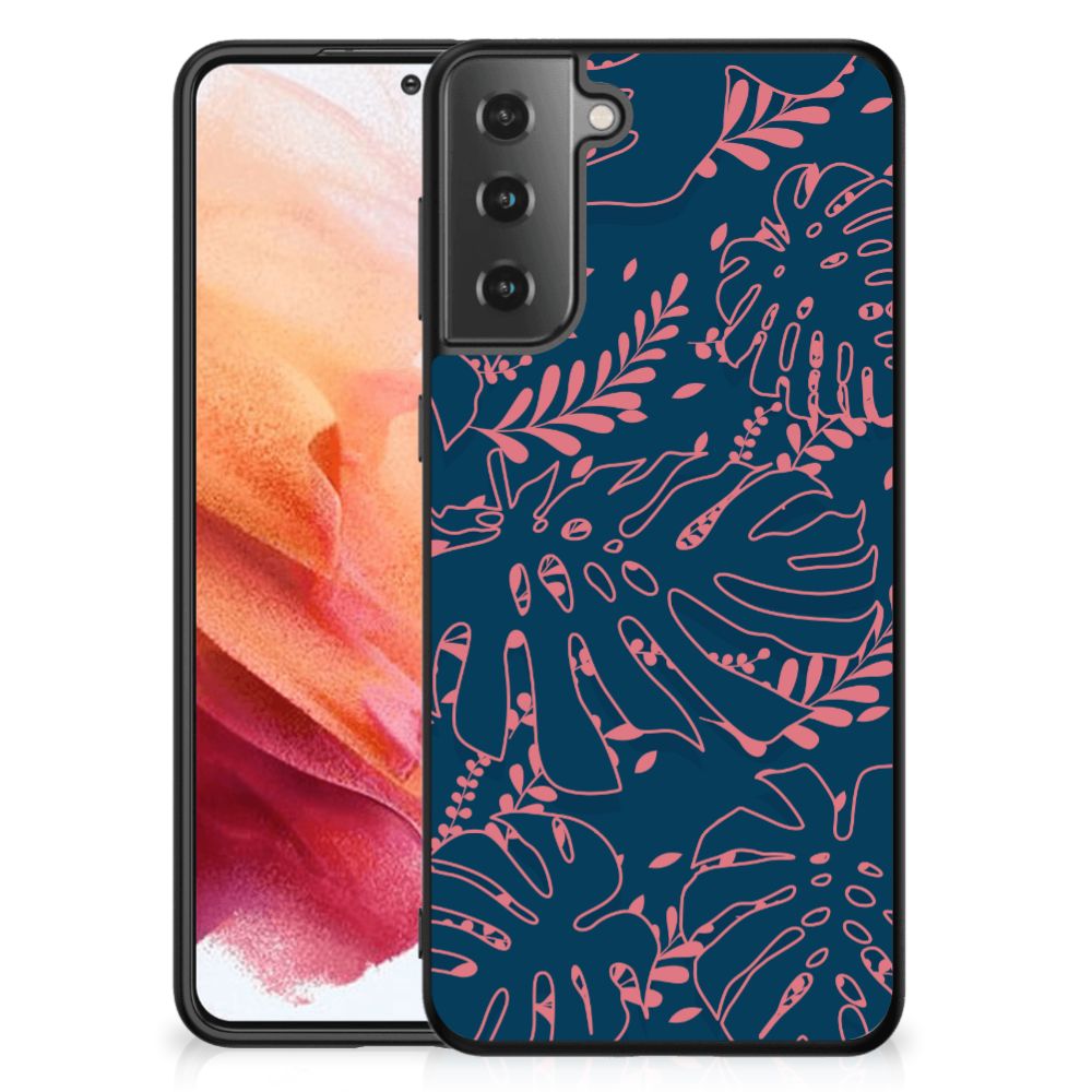 Samsung Galaxy S21 Bloemen Hoesje Palm Leaves