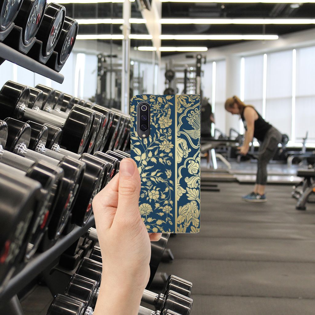 Xiaomi Mi 9 Smart Cover Beige Flowers