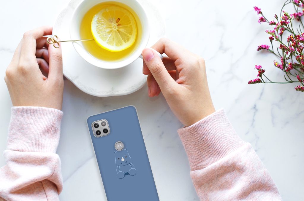 Motorola Moto G 5G Telefoonhoesje met Naam Baby Rhino B2C Telecom