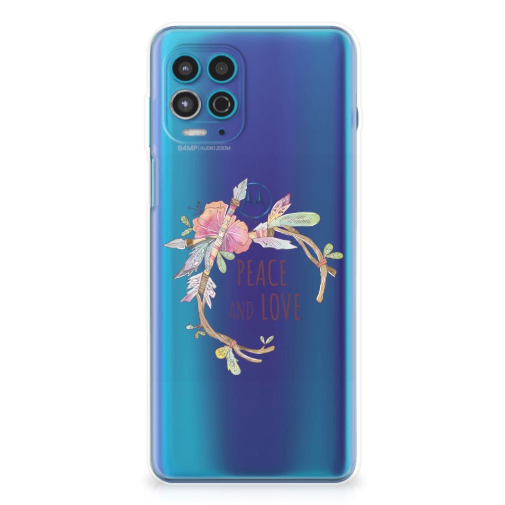 Motorola Moto G100 Telefoonhoesje met Naam Boho Text B2C Telecom