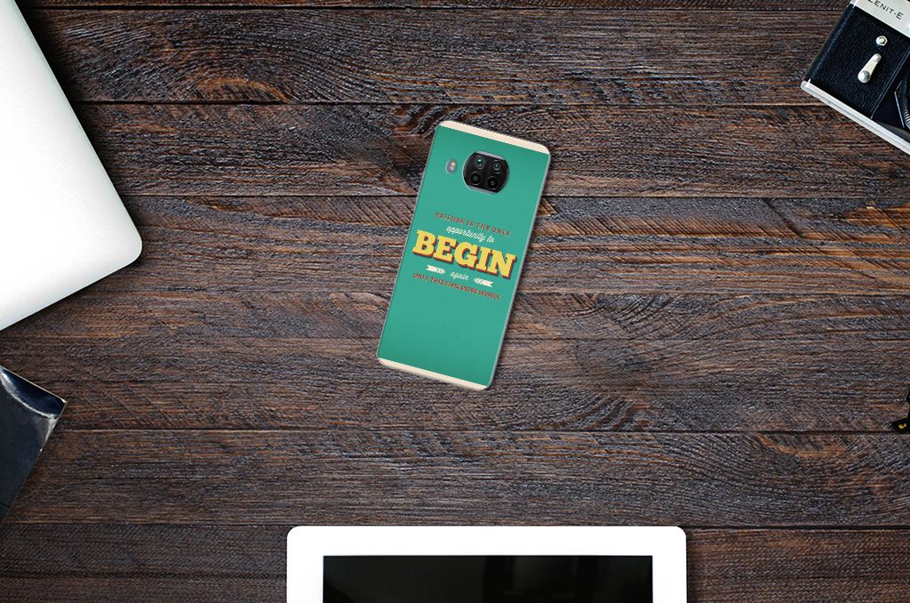 Xiaomi Mi 10T Lite Siliconen hoesje met naam Quote Begin B2C Telecom