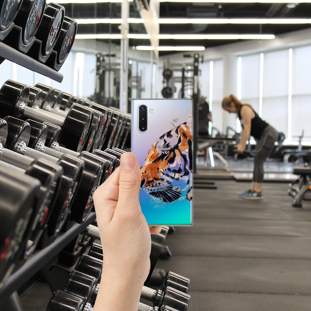 Hoesje maken Samsung Galaxy Note 10 Watercolor Tiger