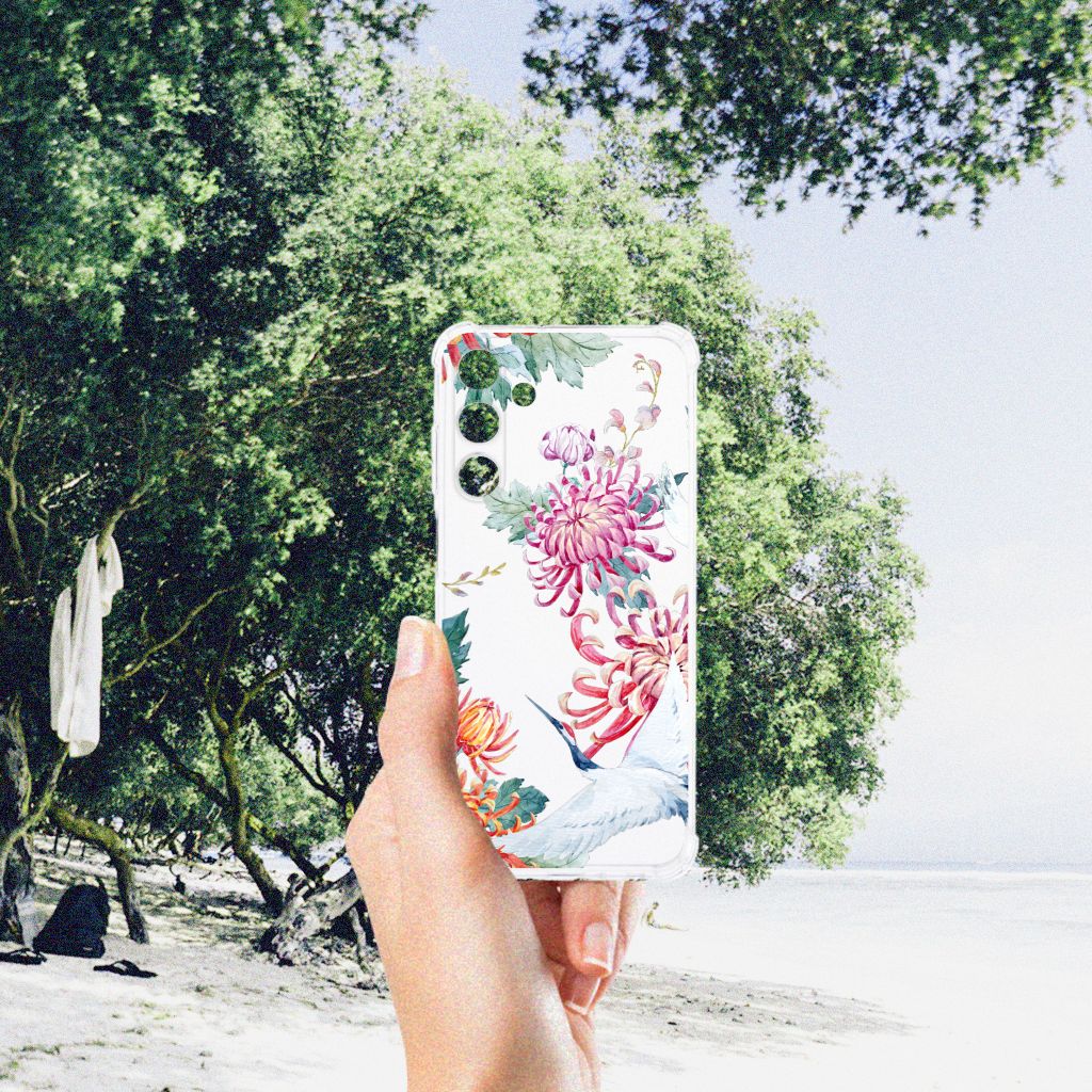 Samsung Galaxy A25 Case Anti-shock Bird Flowers B2C Telecom