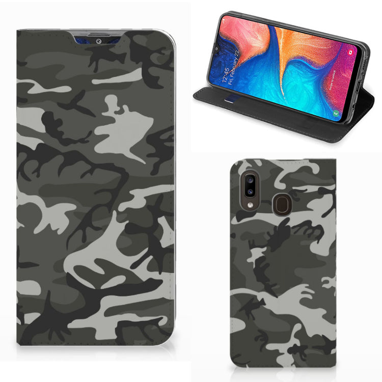Samsung Galaxy A30 Hoesje met Magneet Army Light