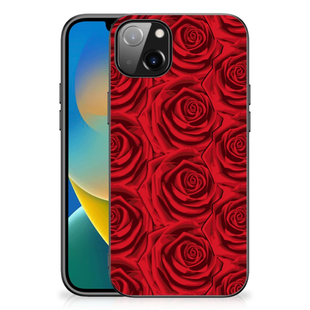 iPhone 14 Plus Bloemen Hoesje Red Roses