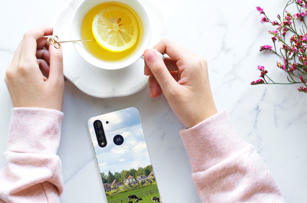 Motorola Moto G8 Power Lite TPU Hoesje Koeien B2C Telecom