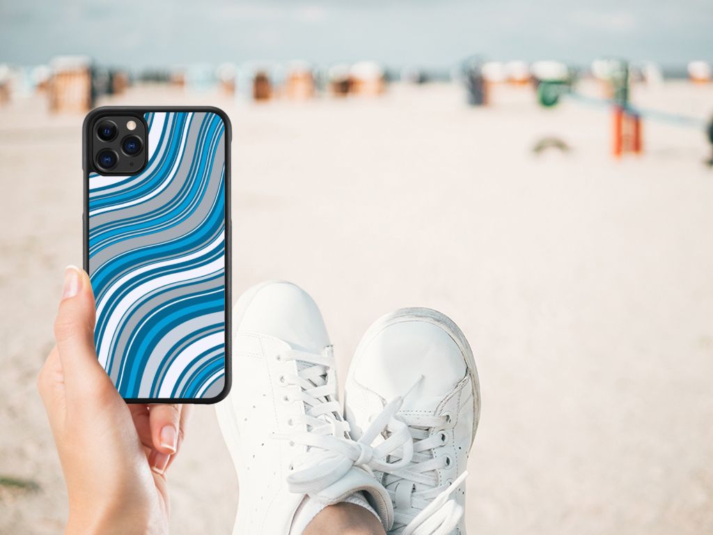 Apple iPhone 11 Pro Max Bumper Case Waves Blue B2C Telecom