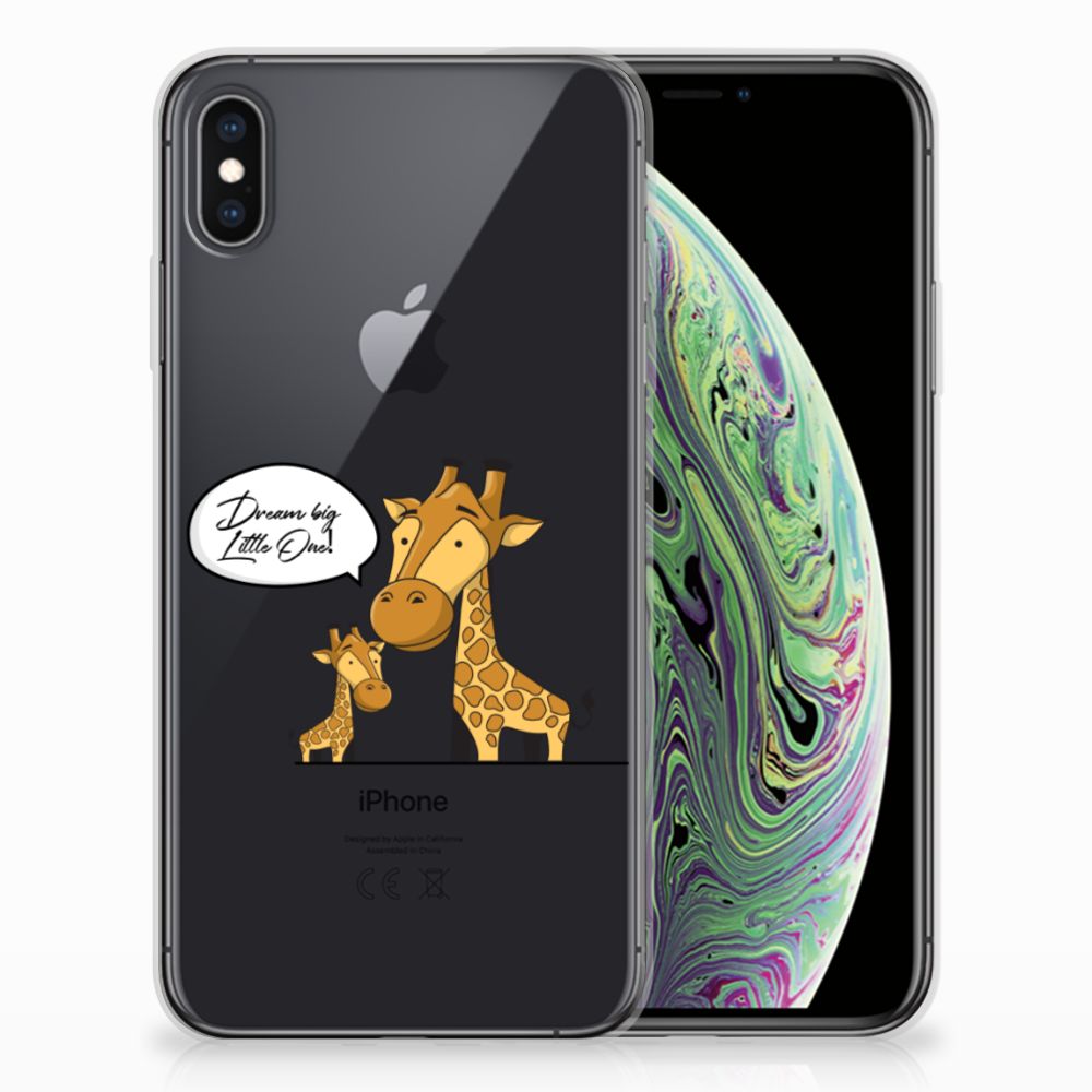Apple iPhone Xs Max Telefoonhoesje met Naam Giraffe