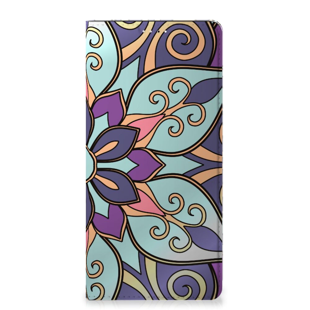 Samsung Galaxy A33 5G Smart Cover Purple Flower - B2C Telecom