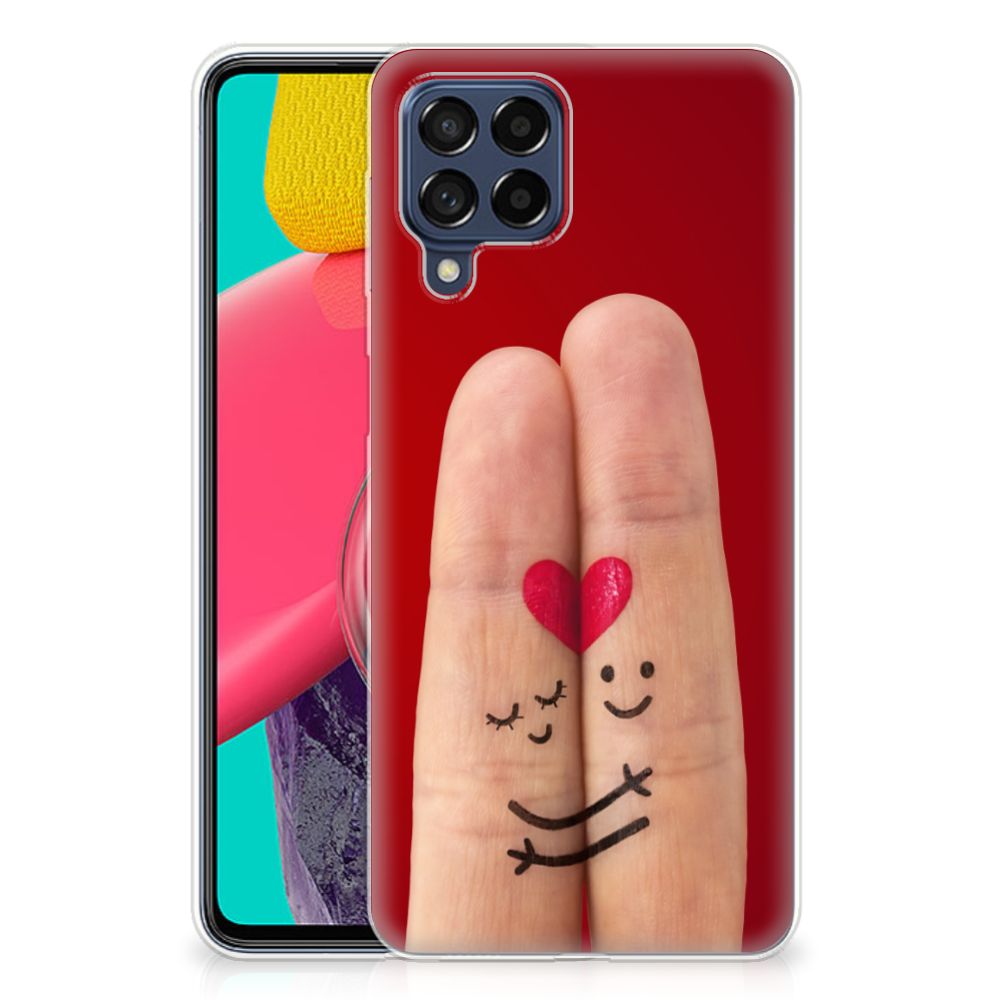 Samsung Galaxy M53 Silicone Back Cover Liefde - Origineel Romantisch Cadeau B2C Telecom