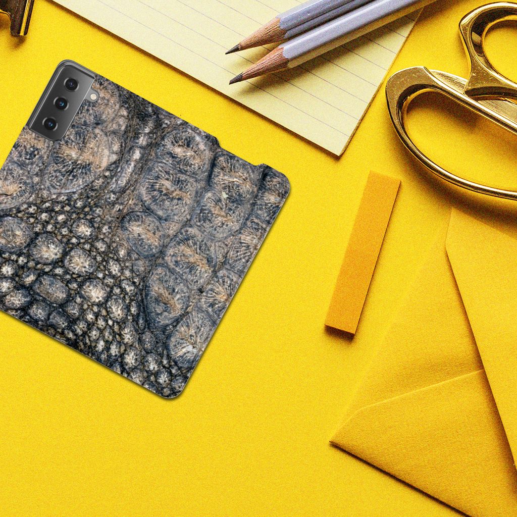 Samsung Galaxy S21 Hoesje maken Krokodillenprint - B2C Telecom