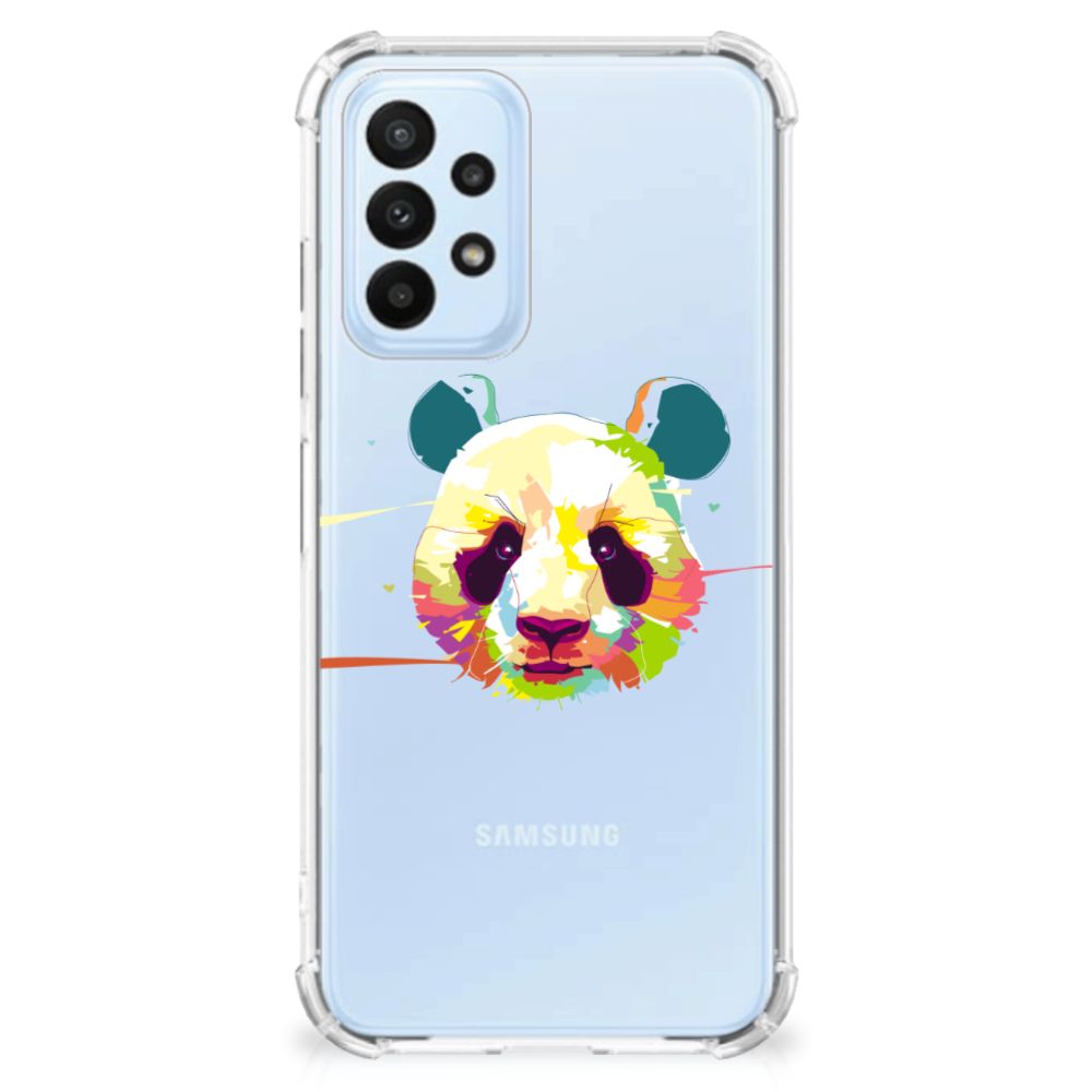 Samsung Galaxy A23 Stevig Bumper Hoesje Panda Color - B2C Telecom