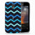 Nokia 1 TPU bumper Zigzag Blauw