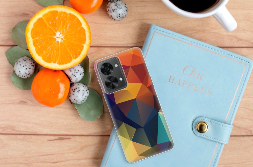 OnePlus Nord 2T TPU Hoesje Polygon Color B2C Telecom