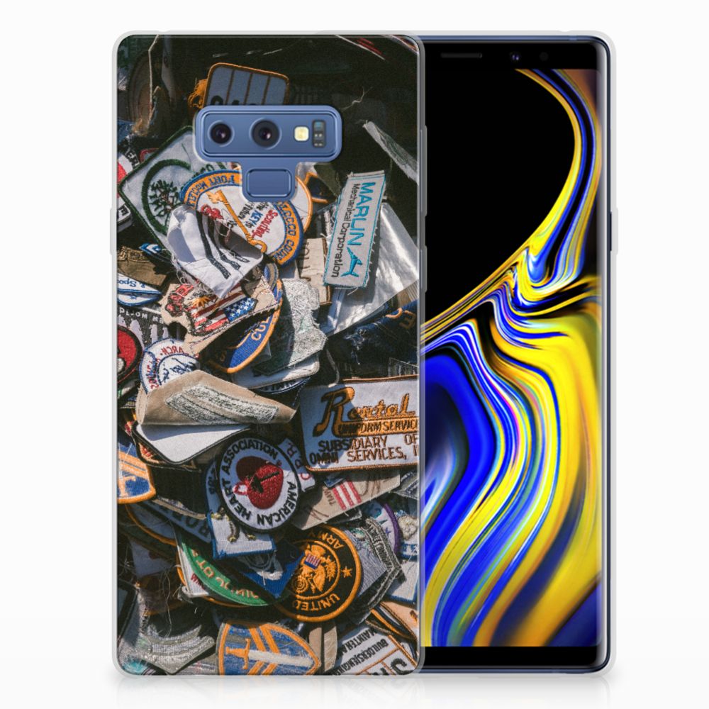 Samsung Galaxy Note 9 Siliconen Hoesje met foto Badges