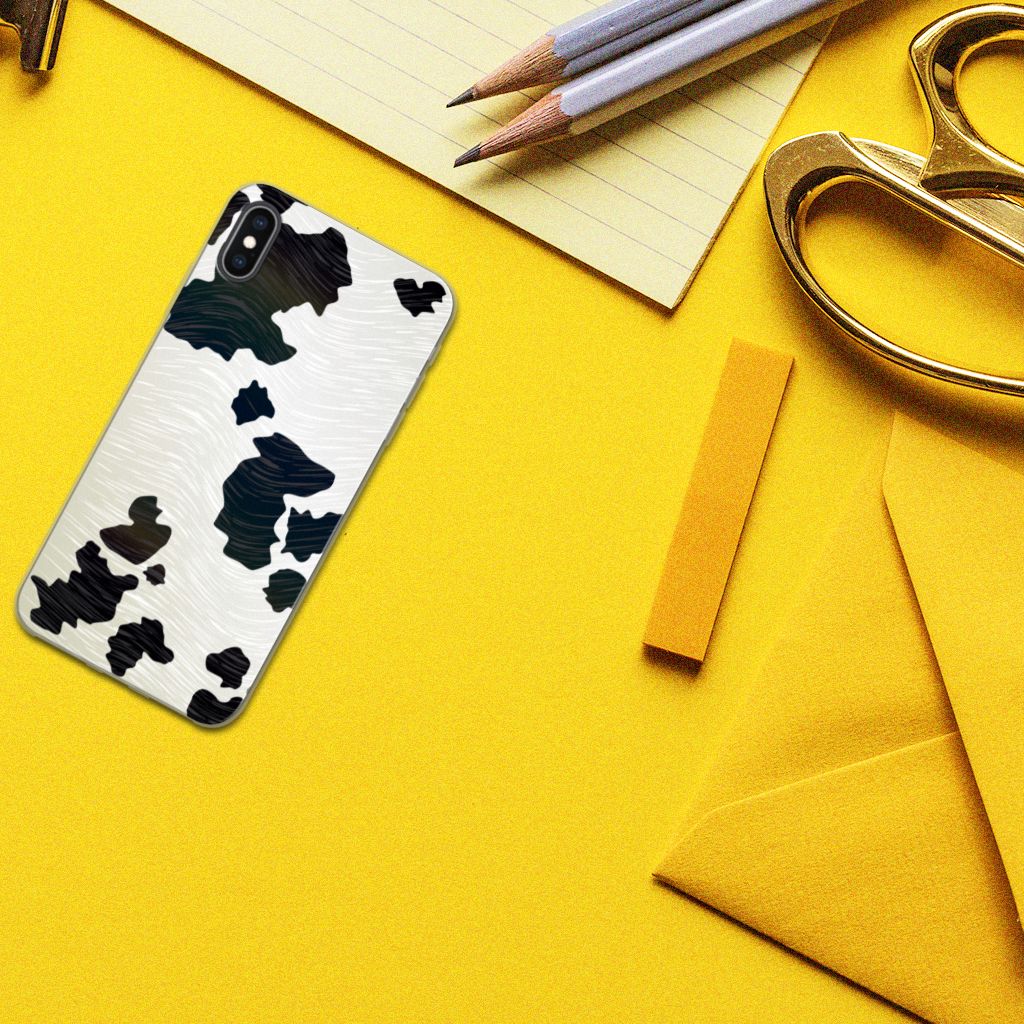 Apple iPhone Xs Max TPU Hoesje Koeienvlekken