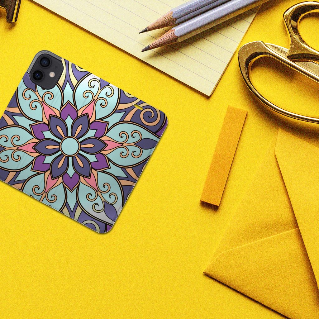 iPhone 12 Mini Smart Cover Purple Flower - B2C Telecom