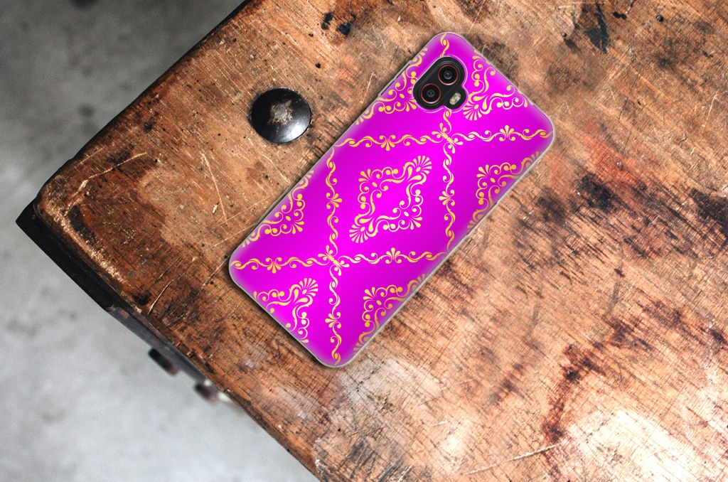 Siliconen Hoesje Samsung Galaxy Xcover 6 Pro Barok Roze B2C Telecom