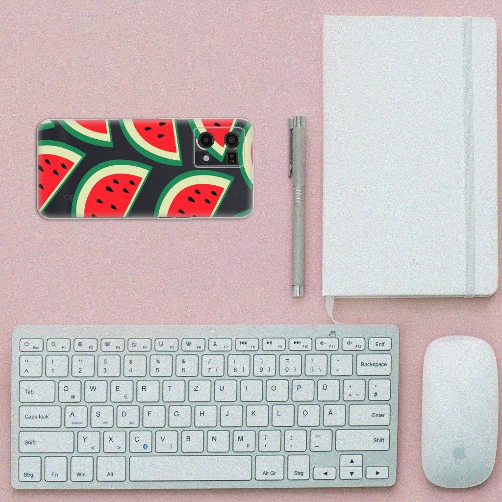 OPPO Reno7 4G Siliconen Case Watermelons B2C Telecom
