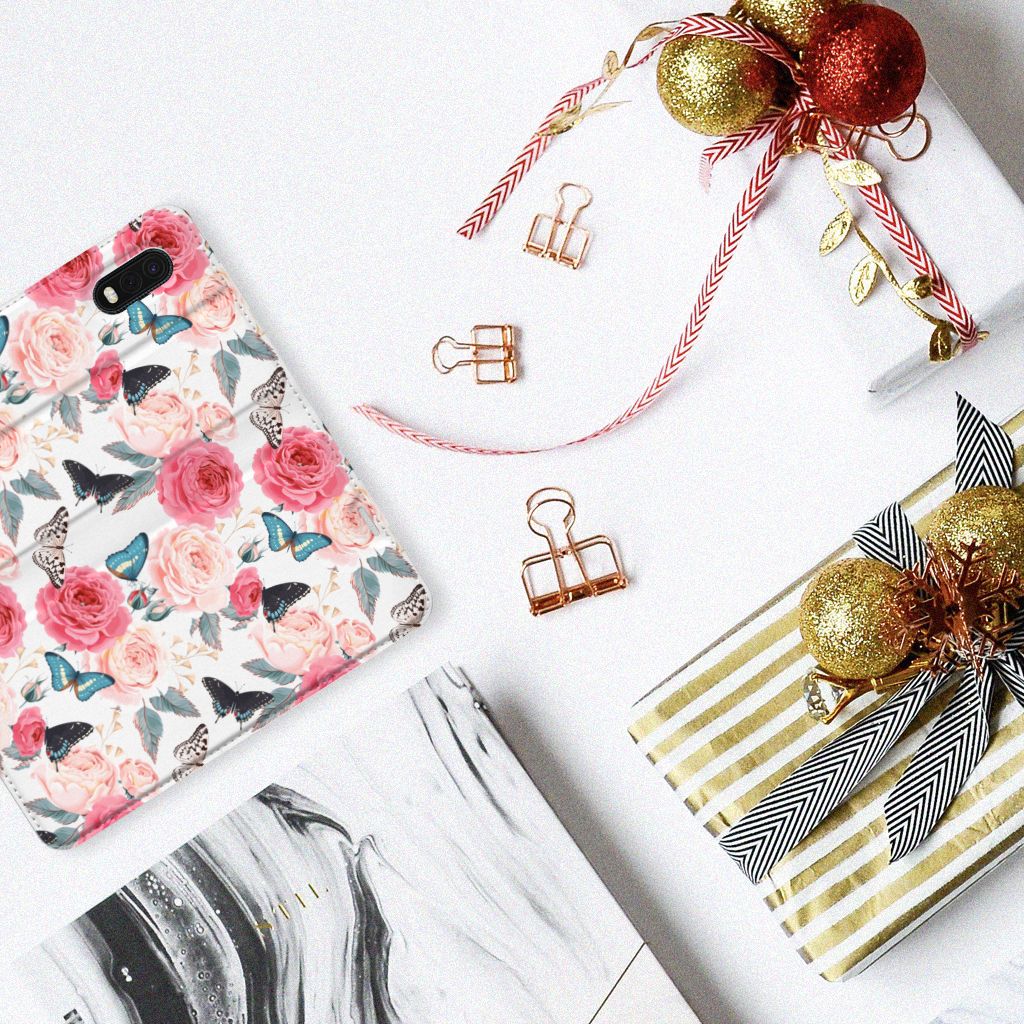 Samsung Xcover Pro Smart Cover Butterfly Roses - B2C Telecom