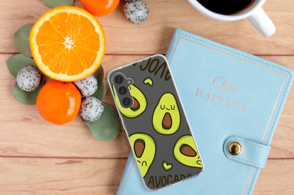 Samsung Galaxy A34 Telefoonhoesje met Naam Avocado Singing B2C Telecom