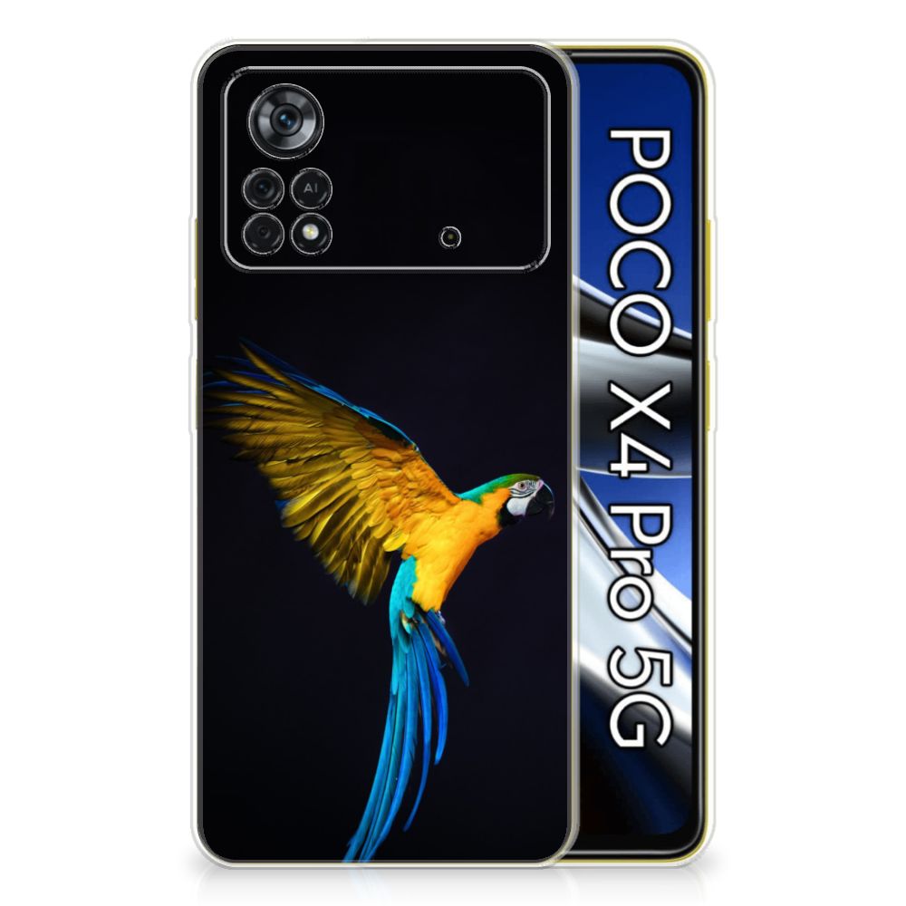 Xiaomi Poco X4 Pro 5G TPU Hoesje Papegaai B2C Telecom