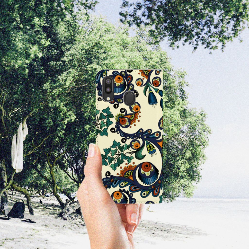 Telefoon Hoesje Samsung Galaxy M20 Barok Flower
