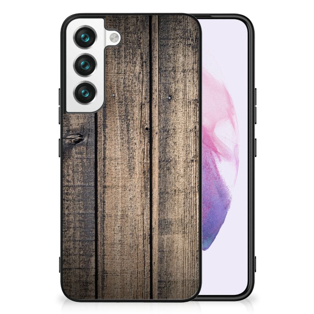 Samsung Galaxy S22 Houten Print Telefoonhoesje Steigerhout