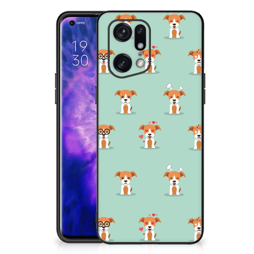 OPPO Find X5 Pro Dierenprint Telefoonhoesje Pups B2C Telecom