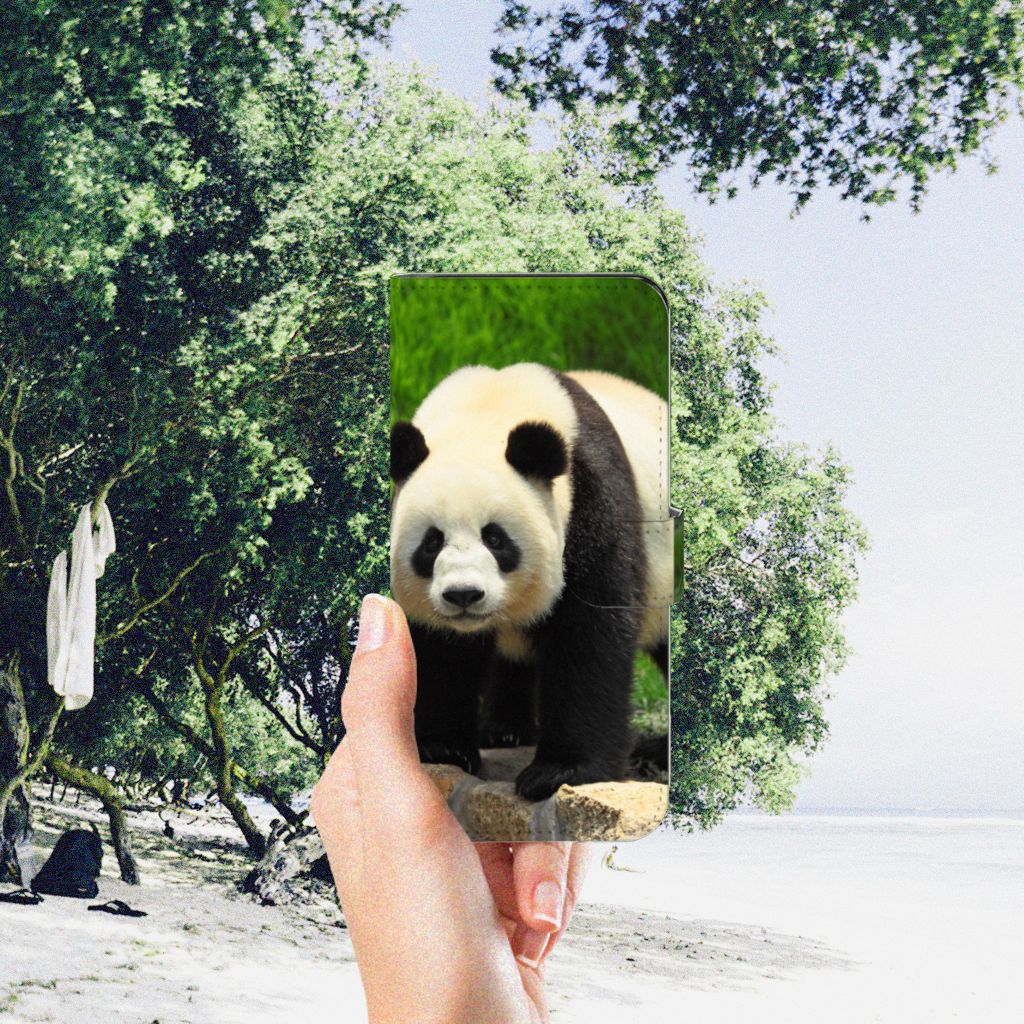 Motorola Moto G53 Telefoonhoesje met Pasjes Panda