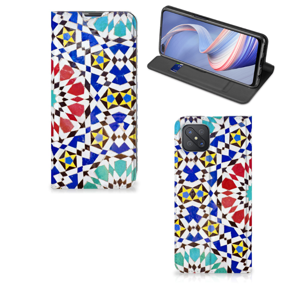 OPPO Reno4 Z 5G Standcase Mozaïek - B2C Telecom
