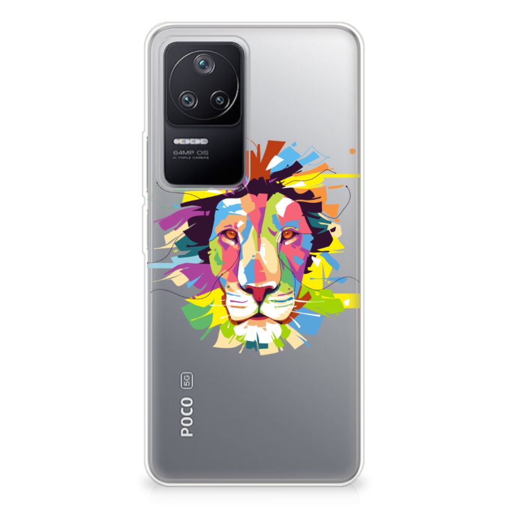 Xiaomi Poco F4 Telefoonhoesje met Naam Lion Color B2C Telecom