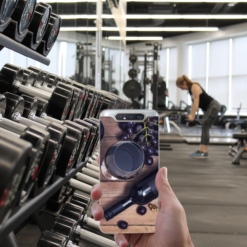 Samsung Galaxy A80 Siliconen Case Wijn