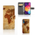 Samsung Galaxy A50 Flip Cover Wereldkaart