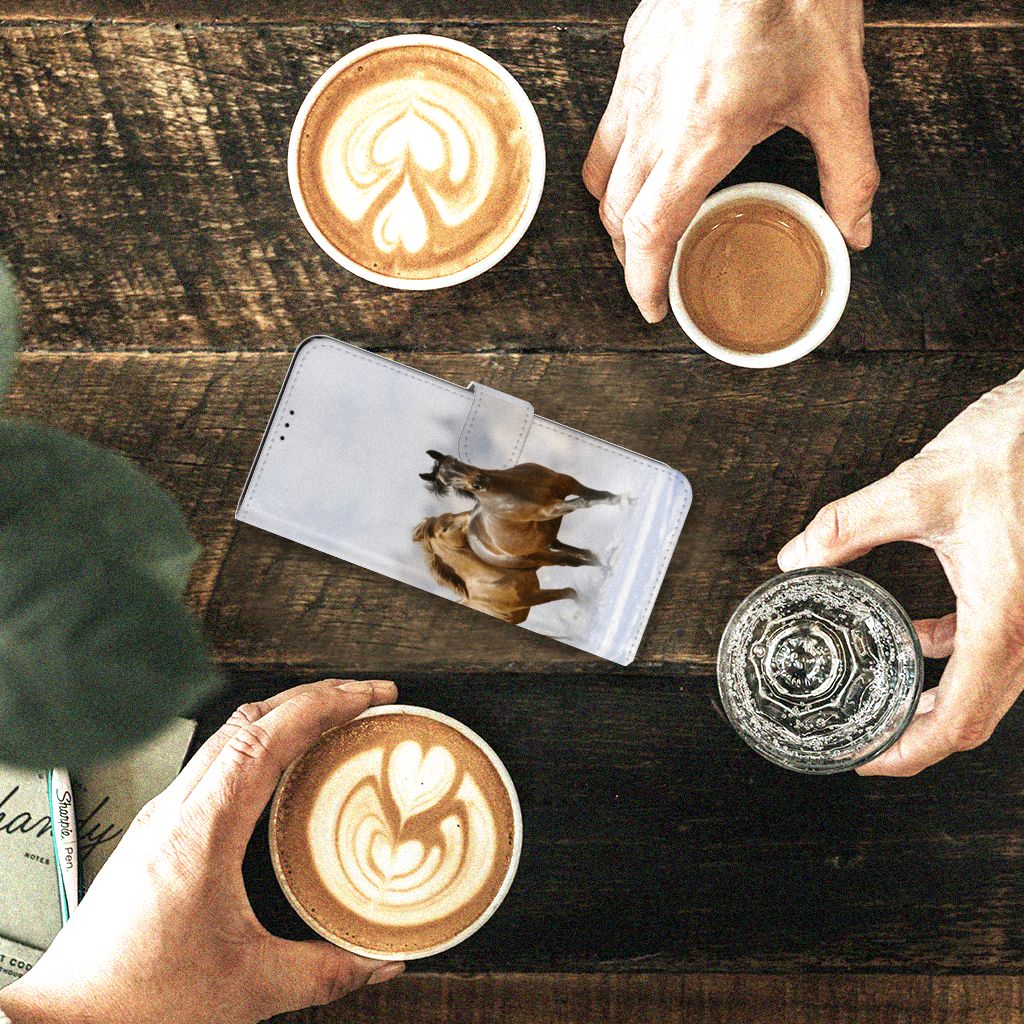 Sony Xperia 1 II Telefoonhoesje met Pasjes Paarden