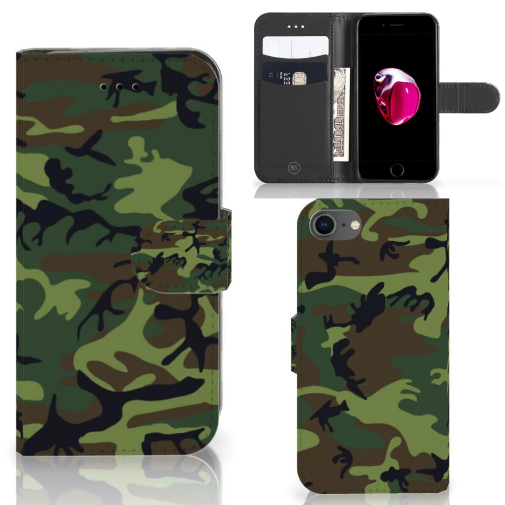 iPhone 7 | 8 | SE (2020) | SE (2022) Telefoon Hoesje Army Dark